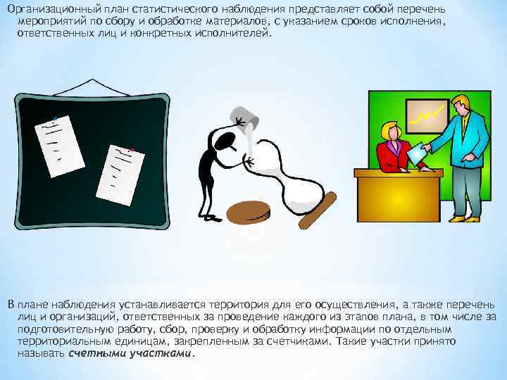 Какие вопросы входят в организационный план наблюдения