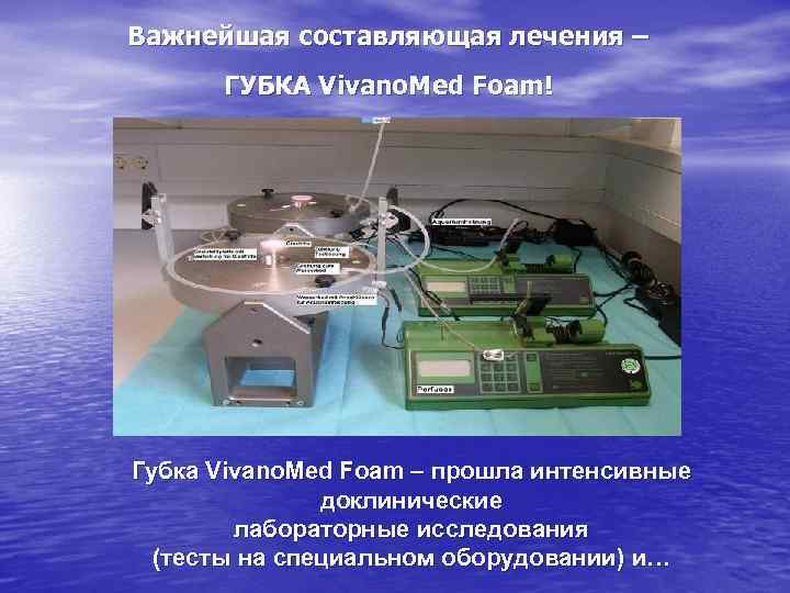 Важнейшая составляющая лечения – ГУБКА Vivano. Med Foam! Губка Vivano. Med Foam – прошла