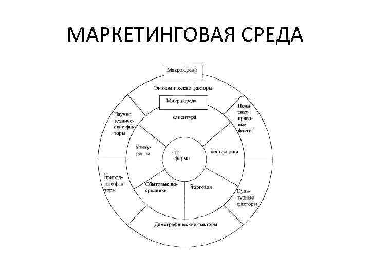 МАРКЕТИНГОВАЯ СРЕДА 