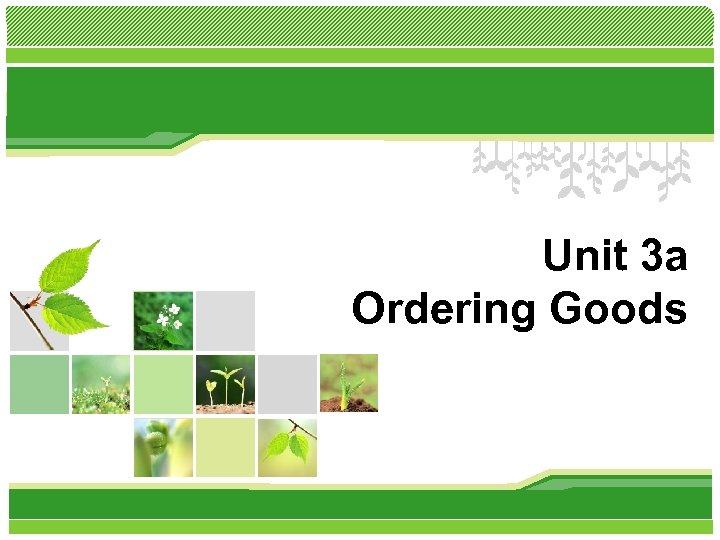 Unit 3 a Ordering Goods 