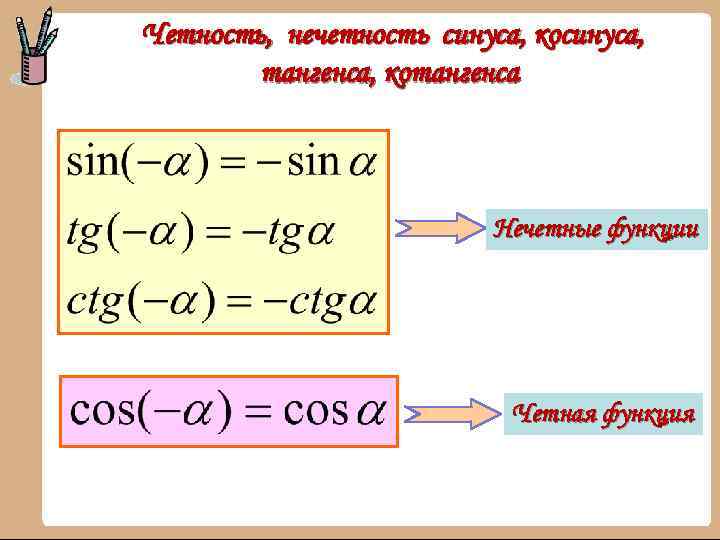 Sin функция четная или нечетная