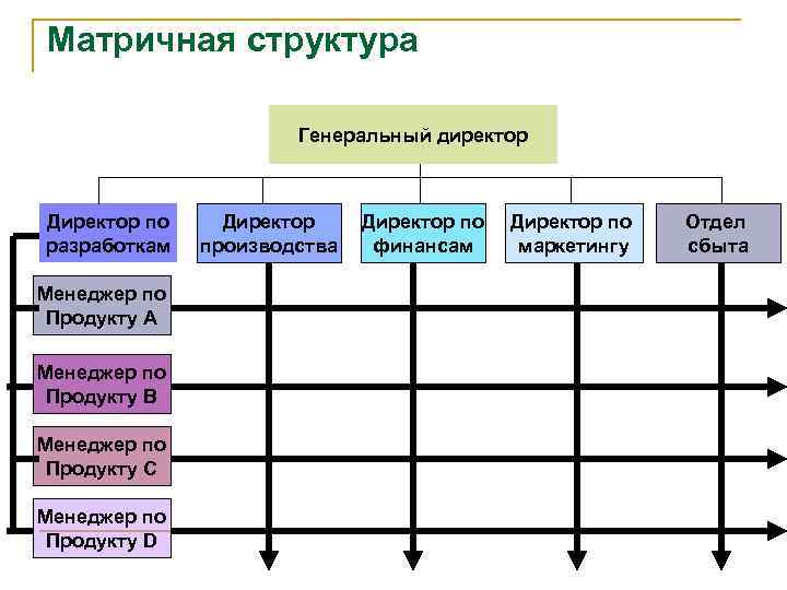 Матричная структура схема