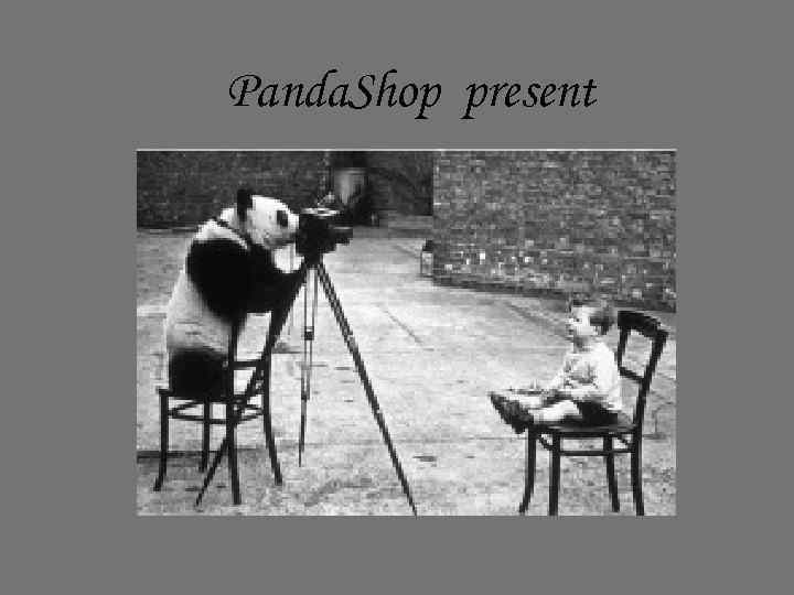 Panda. Shop present 