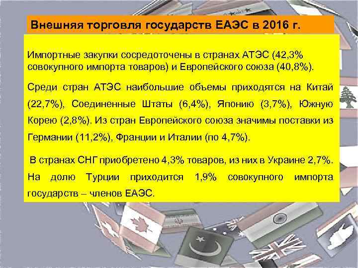 Внешняя торговля товарами россии презентация