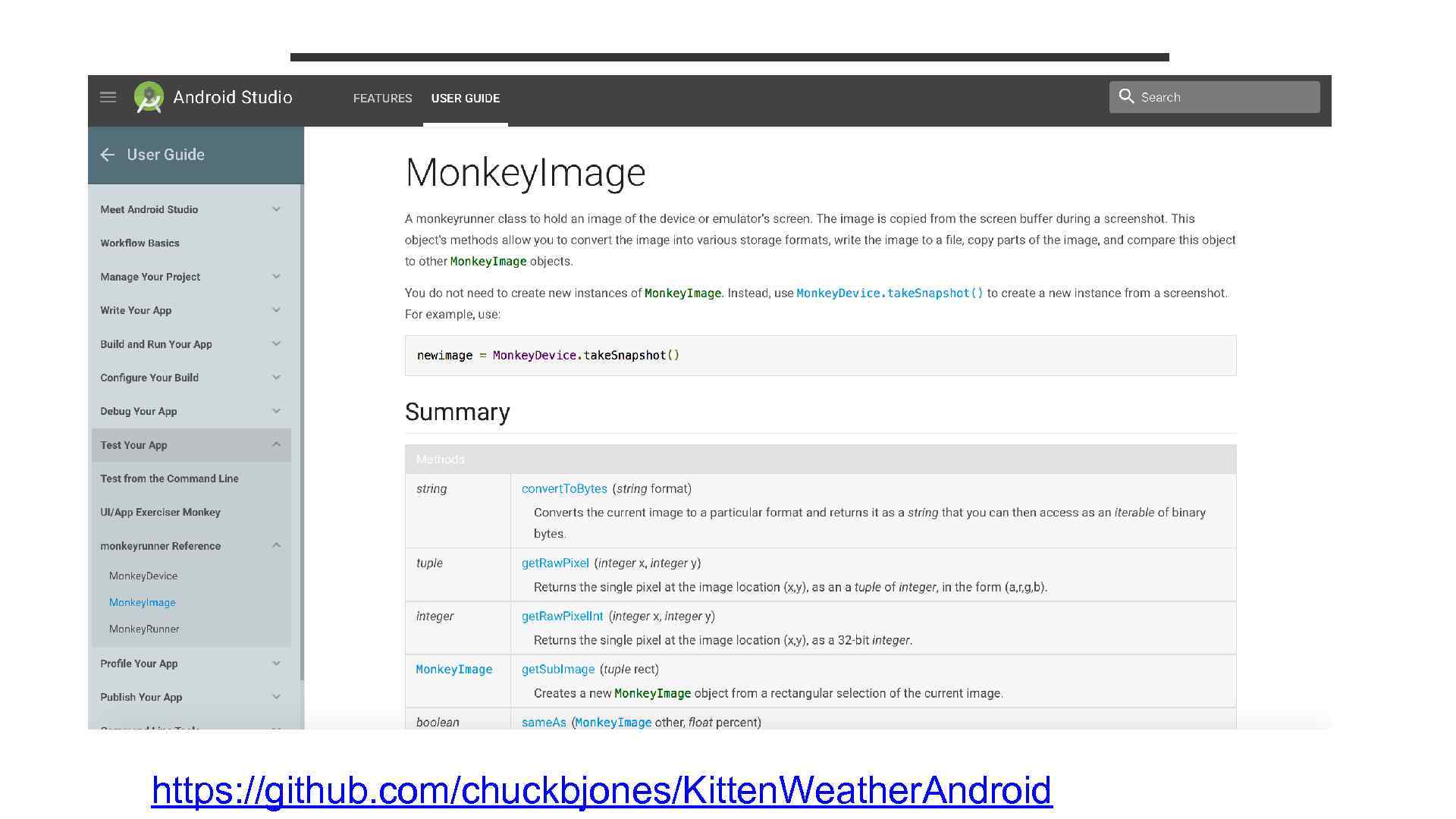 https: //github. com/chuckbjones/Kitten. Weather. Android 