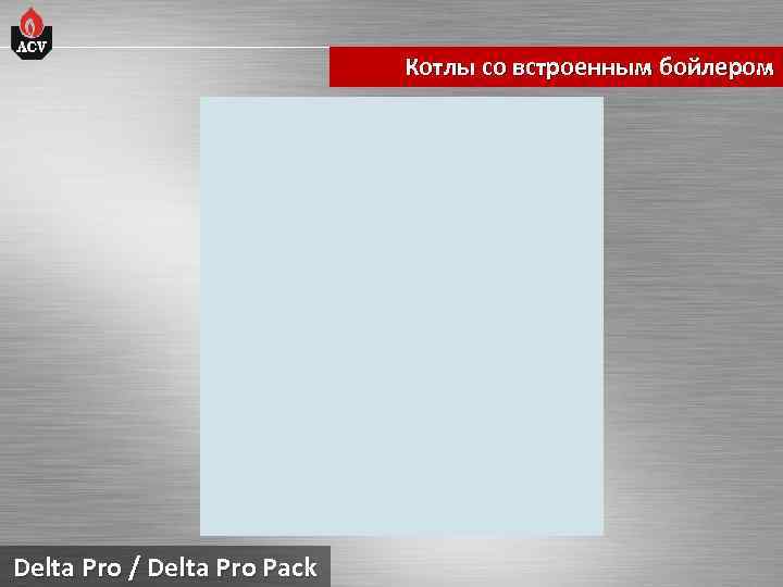 Котлы со встроенным бойлером Delta Pro / Delta Pro Pack 