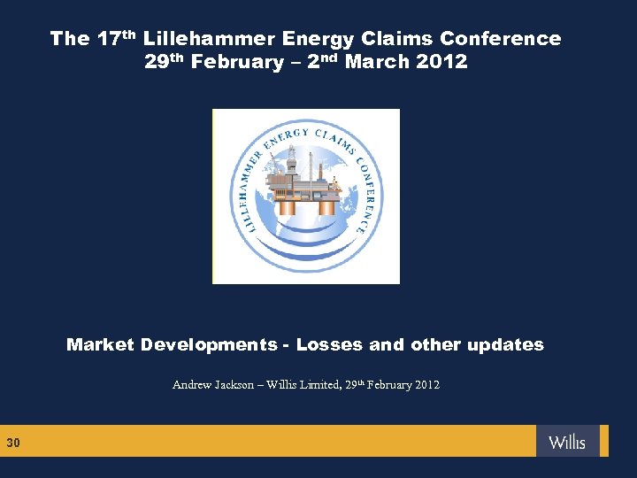 The 17 th Lillehammer Energy Claims Conference 29 th February – 2 nd March