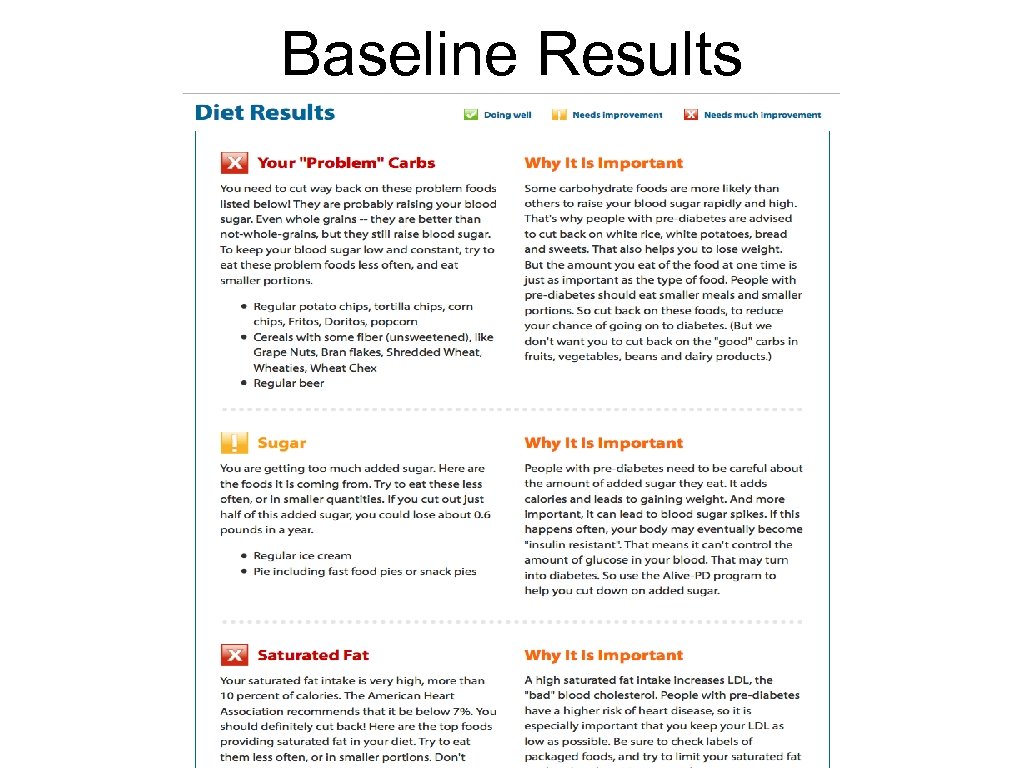 Baseline Results 