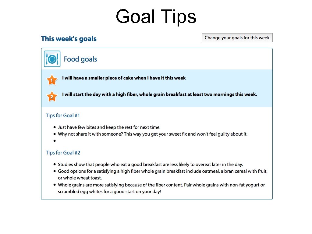 Goal Tips 