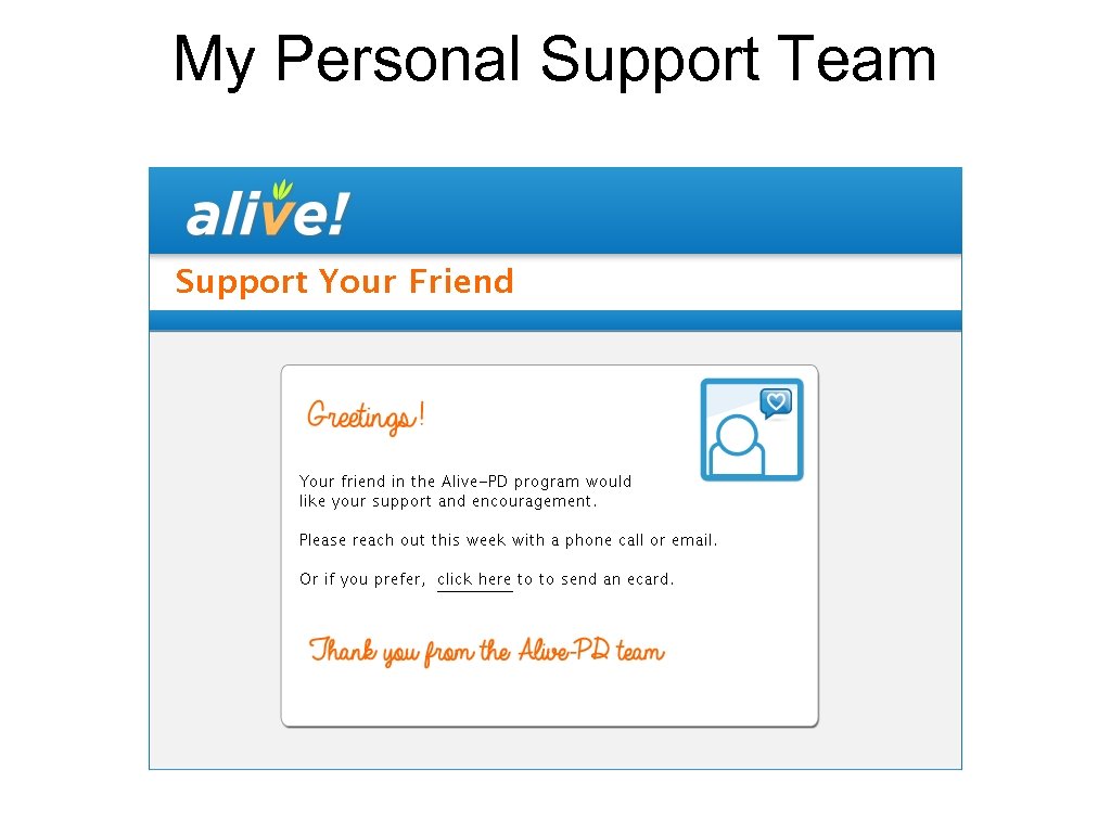 My Personal Support Team 