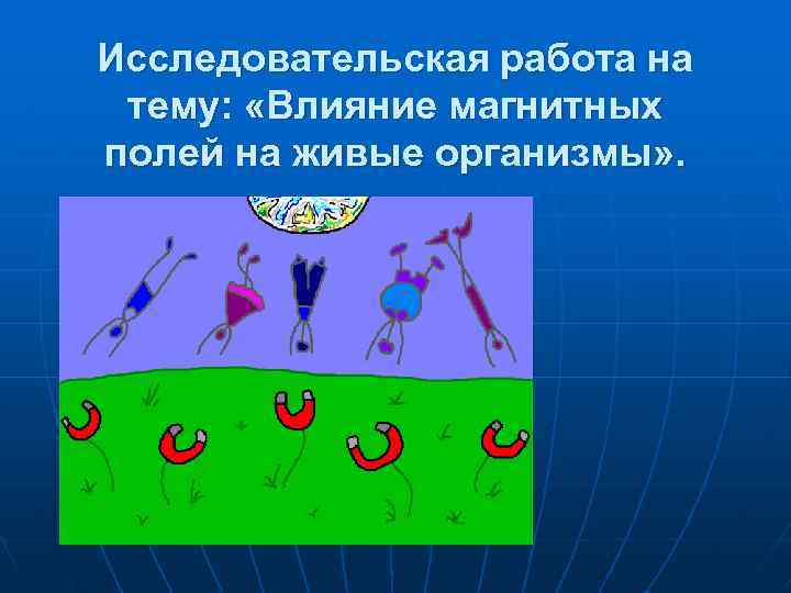 Исследовательская работа на тему: «Влияние магнитных полей на живые организмы» . 