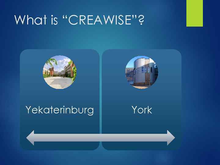 What is “CREAWISE”? Yekaterinburg York 