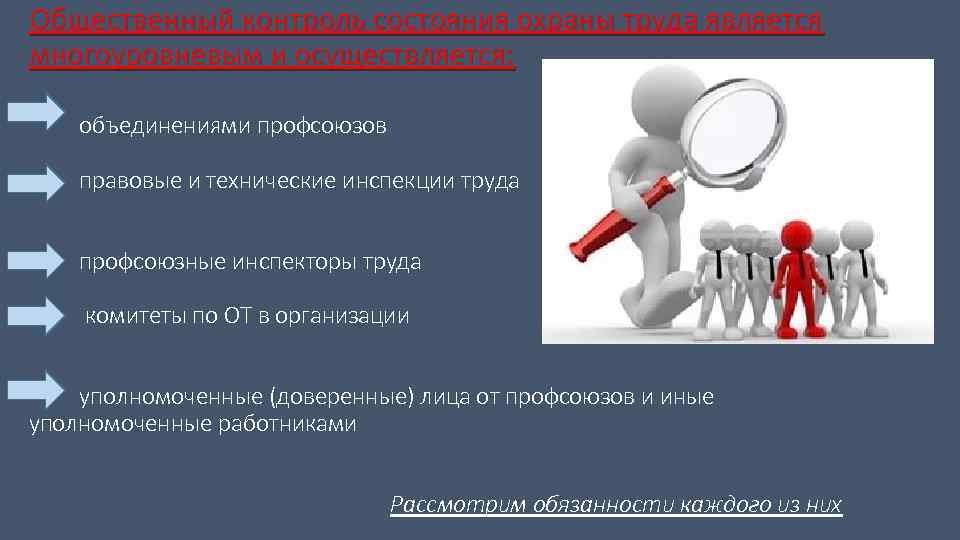 Кто осуществляет контроль за соблюдением требований охраны труда методическое руководство