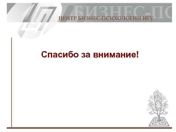 Спасибо за внимание! внимание 