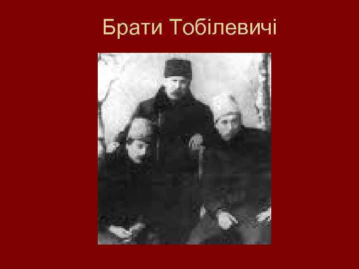 Брати Тобілевичі 