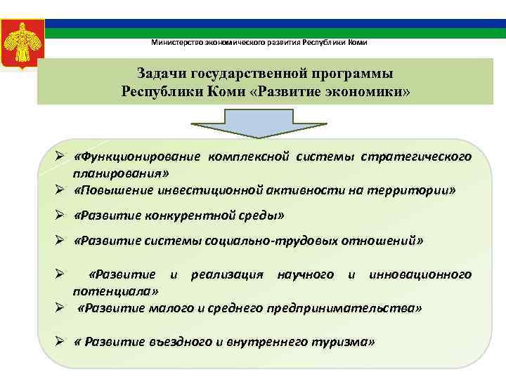 Программа развития республики коми