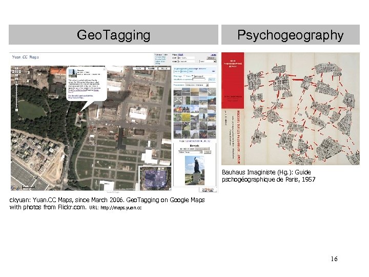 Geo. Tagging Psychogeography Bauhaus Imaginiste (Hg. ): Guide pschogéographique de Paris, 1957 ckyuan: Yuan.