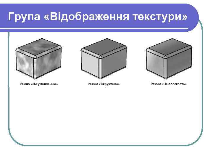 Група «Відображення текстури» 