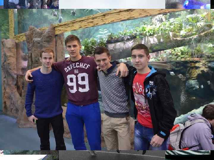 We visited the aquarium in Moscow. 