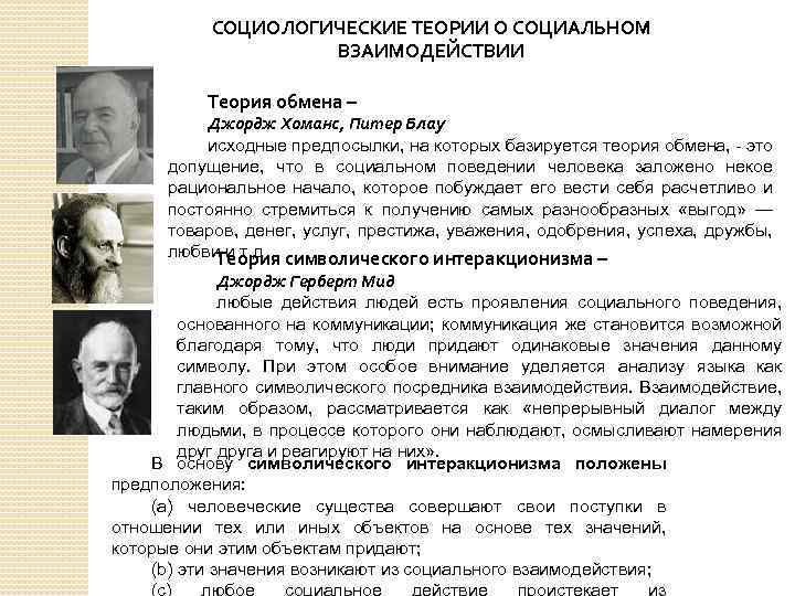 Виды социологических теорий