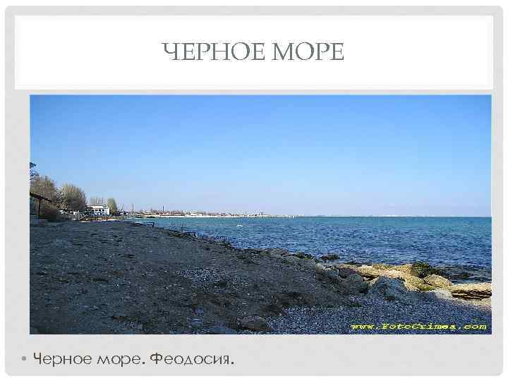 ЧЕРНОЕ МОРЕ • Черное море. Феодосия. 