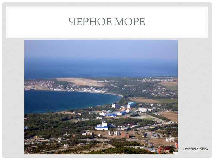 ЧЕРНОЕ МОРЕ • Геленджик. 