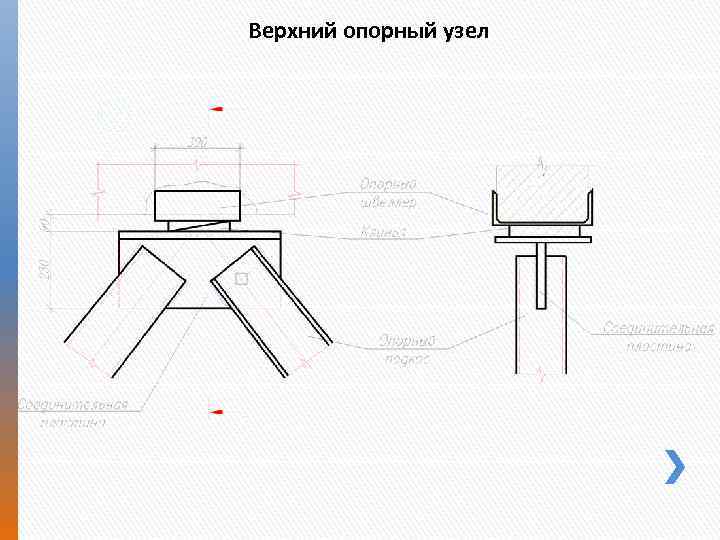 Верхний опорный узел 