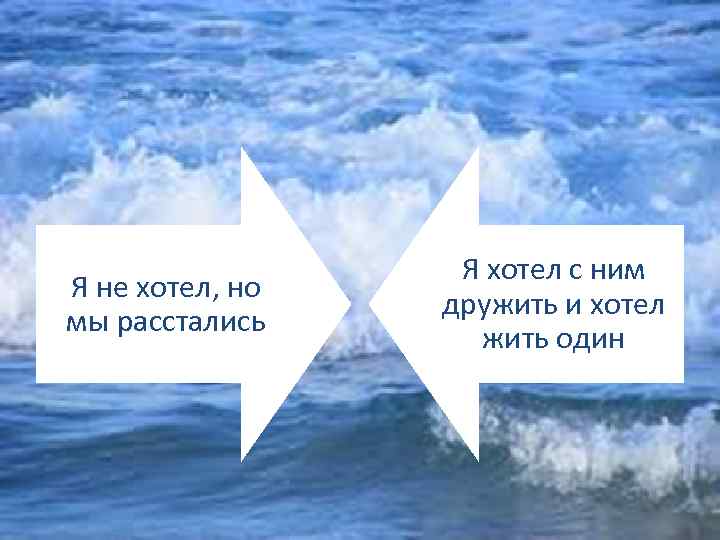 Я не хотел, но мы расстались Я хотел с ним дружить и хотел жить