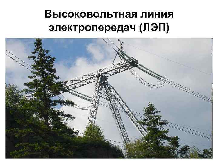 Высоковольтная линия электропередач (ЛЭП) 