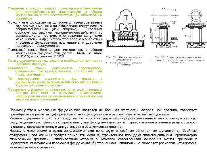 Фундаменты динамических машин