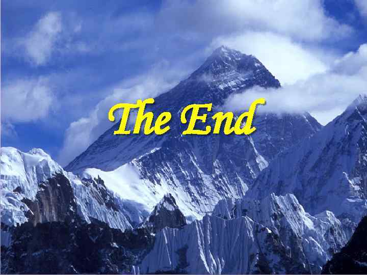 The End 