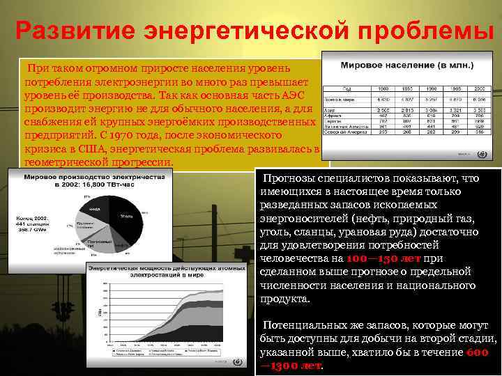 Развитие энергетической проблемы. Проблемы развития энергетики. Глобальная энергетическая проблема. История возникновения энергетической проблемы.