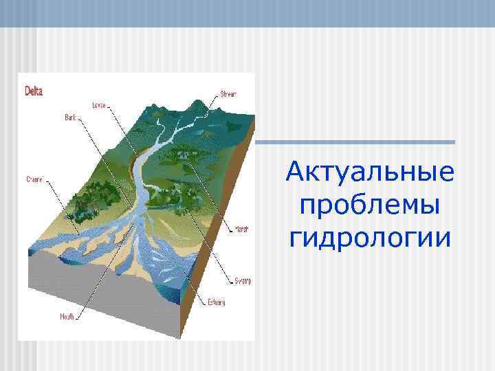 Гидрология. Проблемы гидрологии. Современные проблемы гидрологии. Редукция в гидрологии. Проблемы глобальной гидрологии.