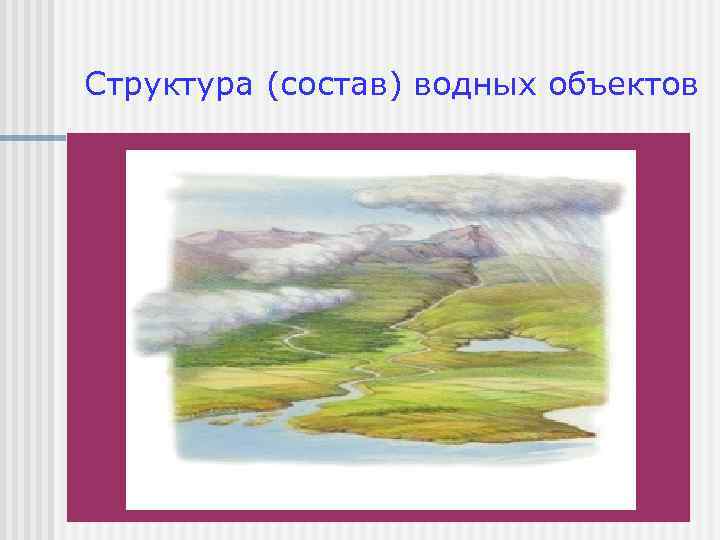 Структура (состав) водных объектов 