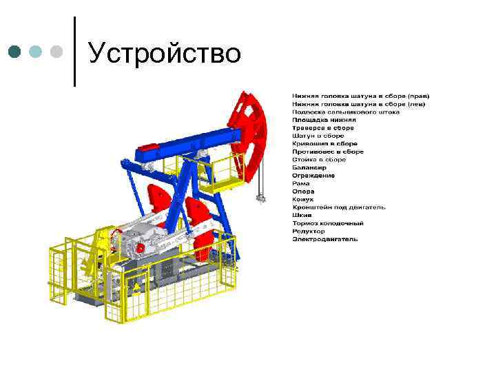 Устройство станка качалки схема