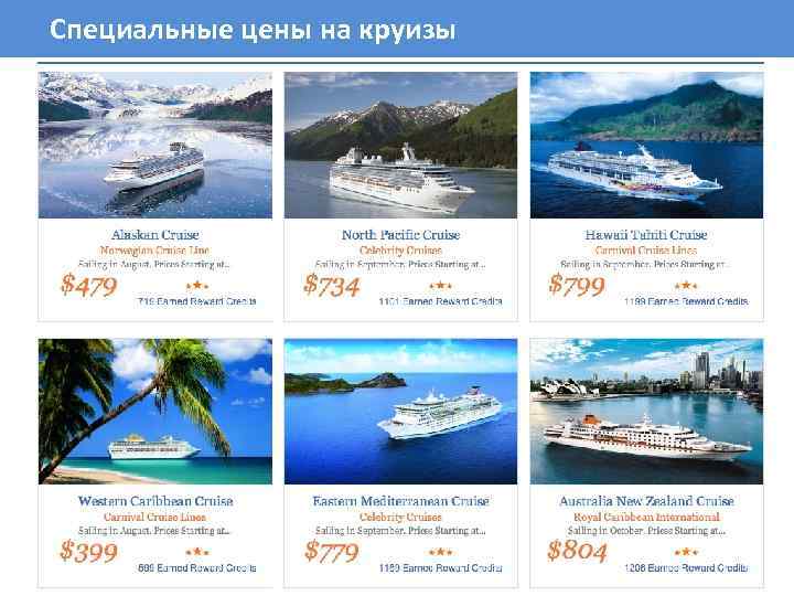 Специальные цены на круизы 