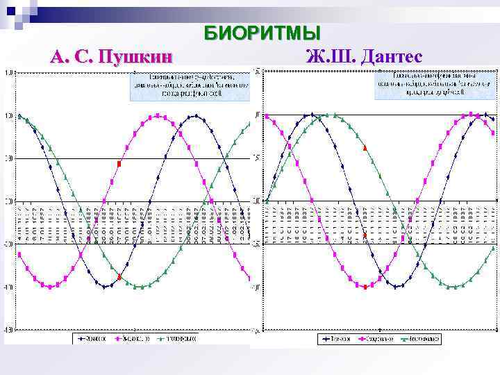 А. С. Пушкин БИОРИТМЫ Ж. Ш. Дантес 