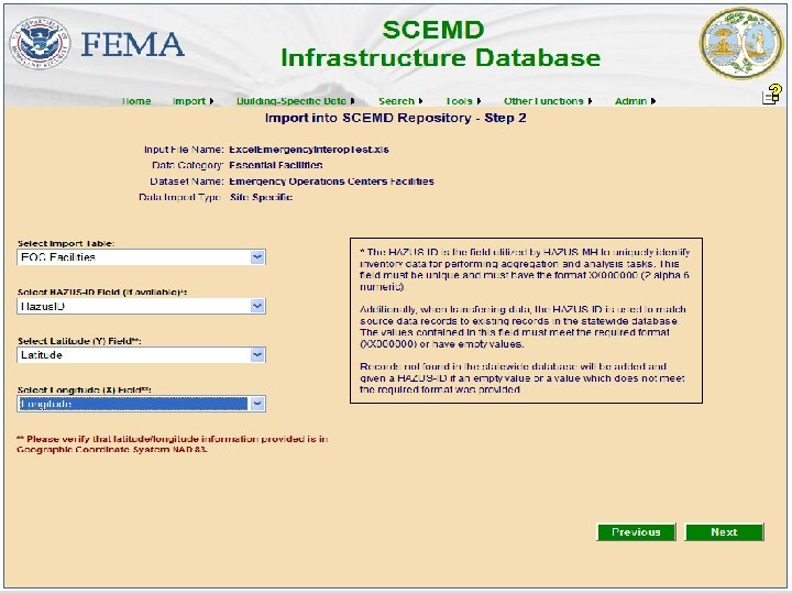 CDMS Web Portal: FEMA’S SOFTWARE PROGRAM FOR UPDATING STATEWIDE DATASETS 