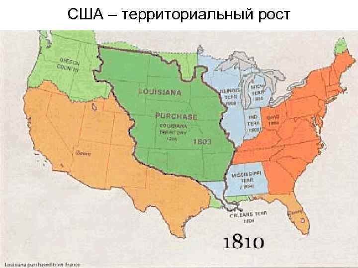 США – территориальный рост 