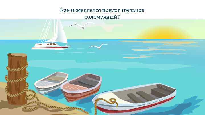 Как изменяется прилагательное соломенный? 