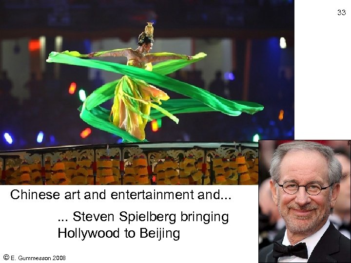 33 Chinese art and entertainment and. . . Steven Spielberg bringing Hollywood to Beijing