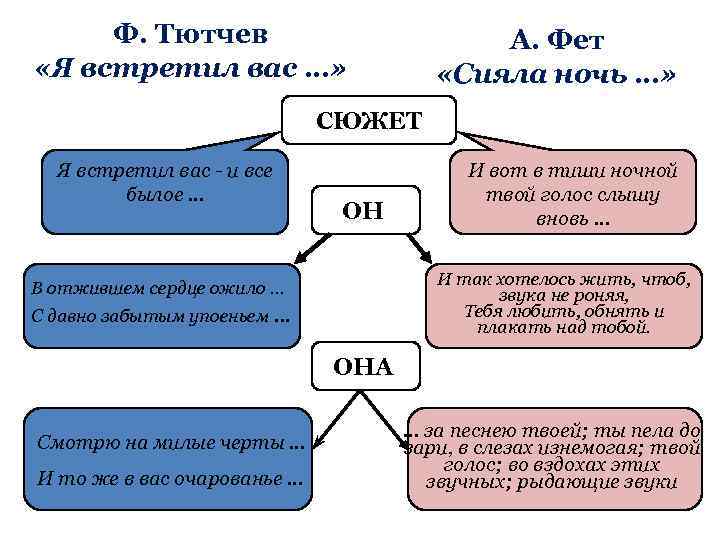 Стих фета сияла ночь