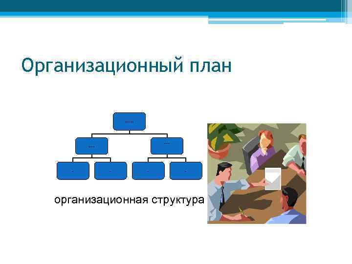 Организационный план картинки