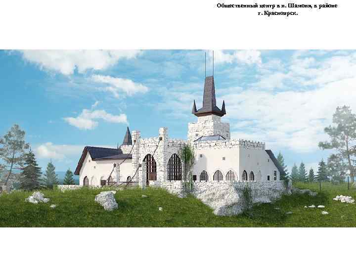 Общественный центр в п. Шамони, в районе г. Красноярск. 