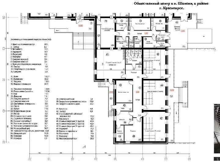 Общественный центр в п. Шамони, в районе г. Красноярск. 
