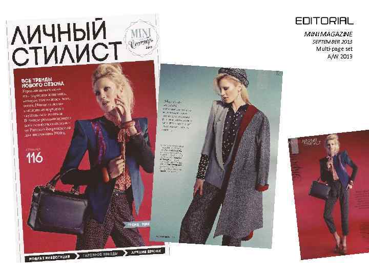 MINI MAGAZINE SEPTEMBER 2013 Multi-page set A/W 2013 