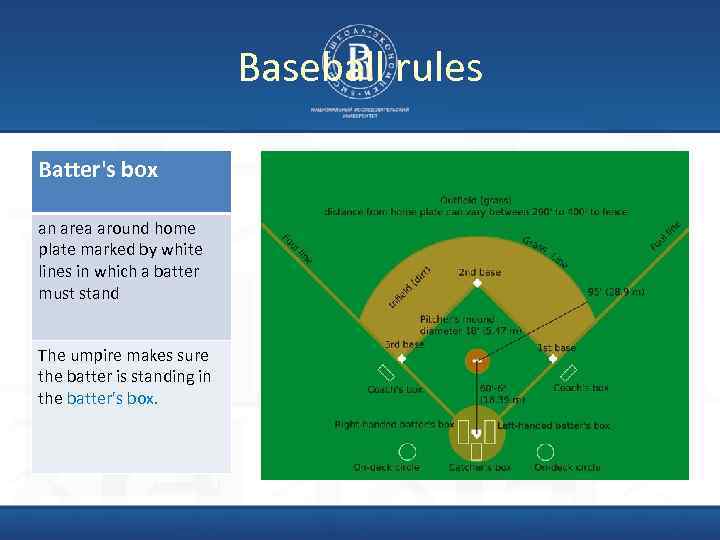 Baseball rules Batter's box an area around home plate marked by white lines in