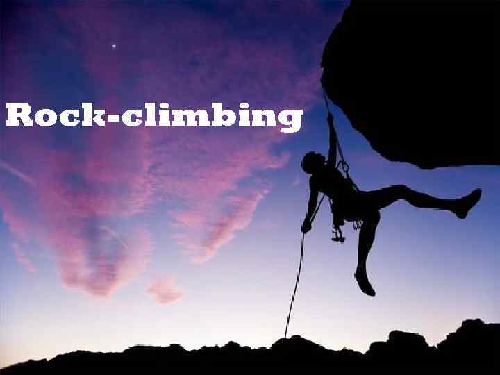 Rock-climbing 
