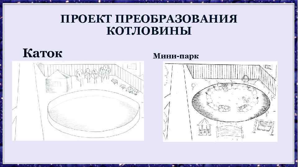 ПРОЕКТ ПРЕОБРАЗОВАНИЯ КОТЛОВИНЫ Каток Мини-парк 