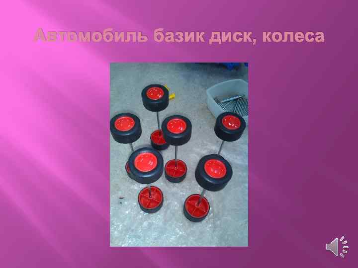 Автомобиль базик диск, колеса 